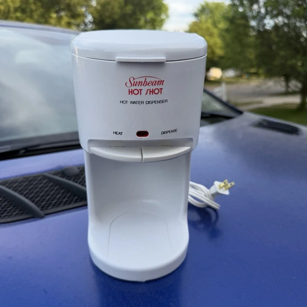 Sunbeam Hot Shot White Hot Water Dispenser #3211 Cleaned Tested Working RV